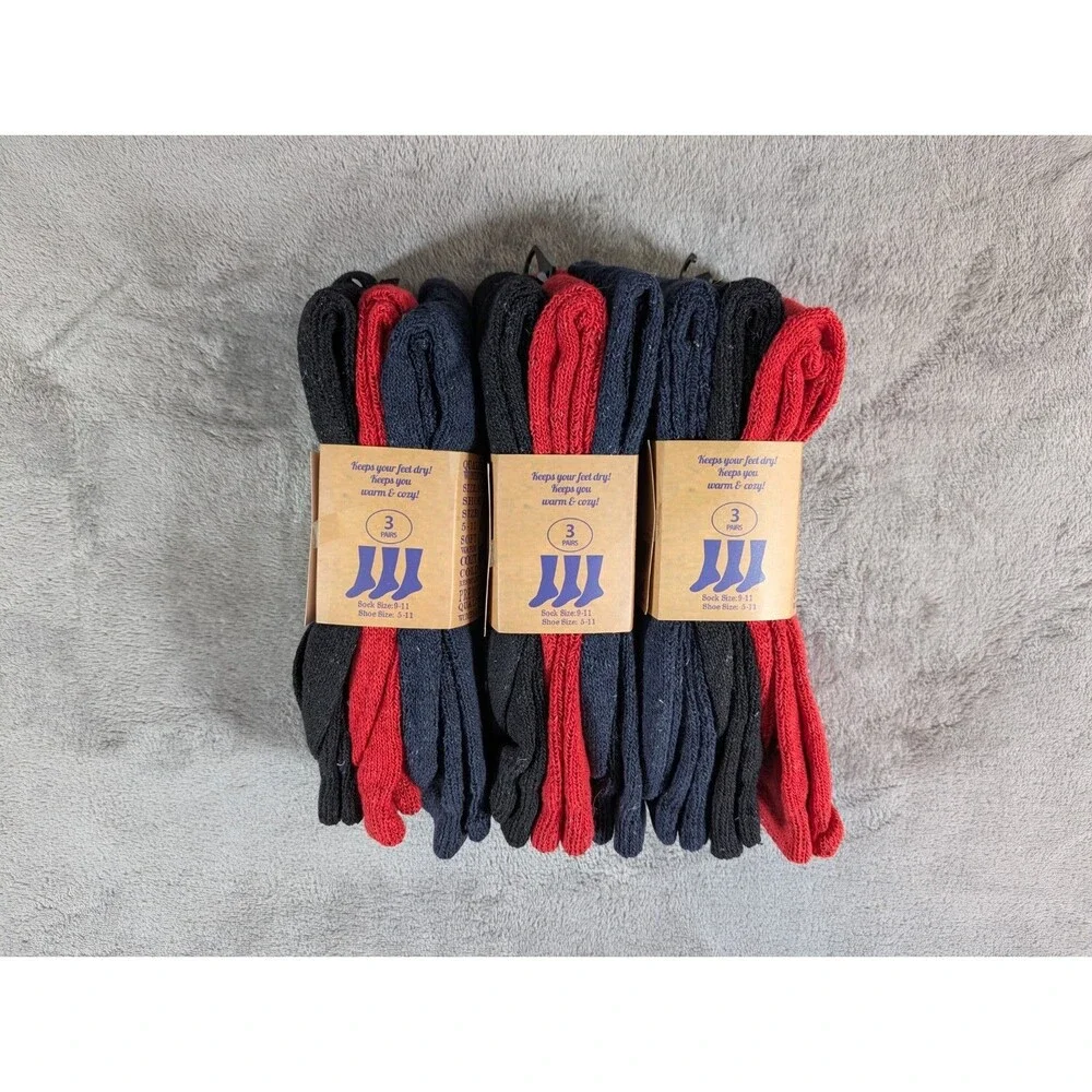 Yacht & Smith Women’s 9-11 Thermal Boot Socks 9 Pairs Heavy Winter Warm